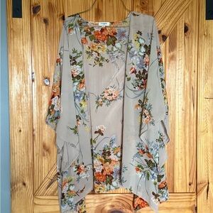 Umgee Floral Kimono Top - Multicolor